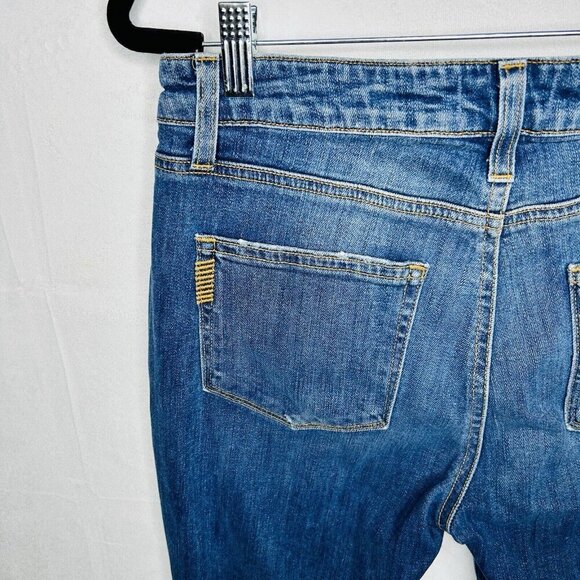 PAIGE Carter Slim Distressed Jeans In Amanda Destructed Size 28 (28x27) - Picture 10 of 11